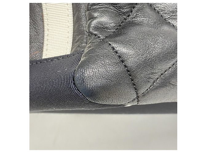 Chanel Matelassé Lammleder Chain Tote Bag Schwarz - Ansicht 6