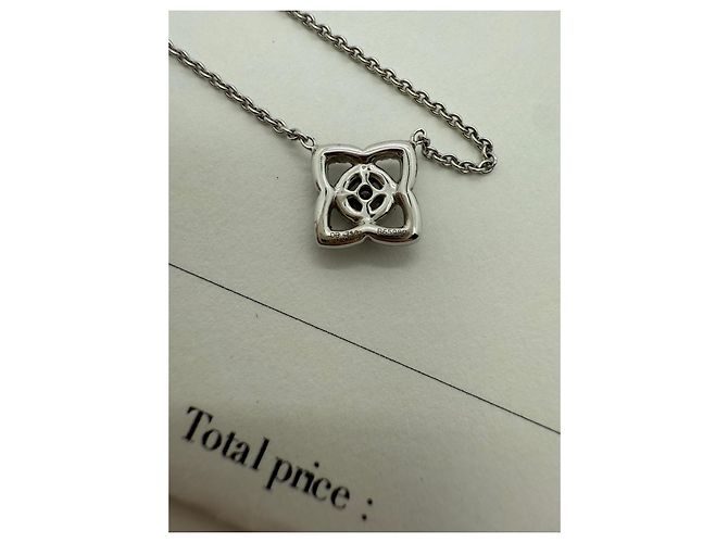 Collana De Beers Enchanted Lotus in Oro Bianco e Diamanti Argento - vista 5