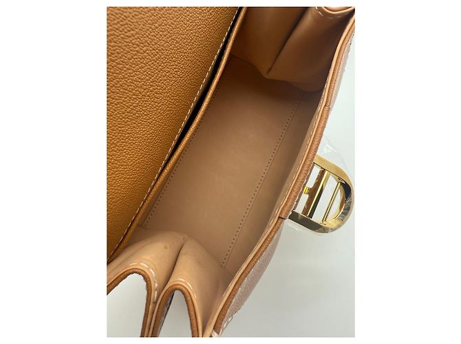 Delvaux Brilliant Mini Crossbody Bag in Caramel Leather Brown - view 5