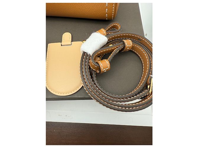 Delvaux Brilliant Mini Crossbody Bag in Caramel Leather Brown - view 8