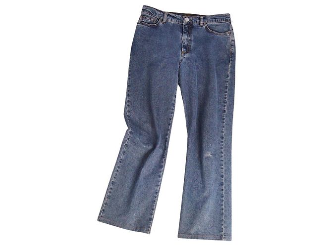 Loro Piana Vaqueros Denim Azul Acampanados - vista 2