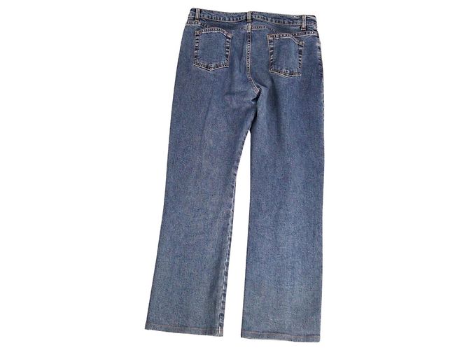 Loro Piana Vaqueros Denim Azul Acampanados - vista 3