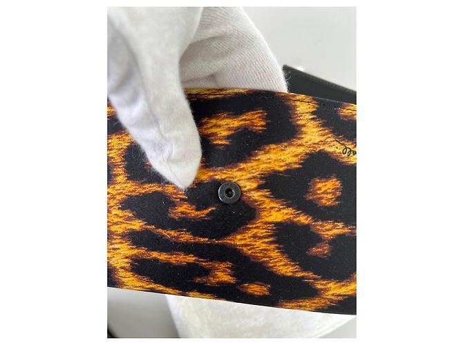 Cartera Just Cavalli cuero charol negro y estampado leopardo Estampado de leopardo - vista 12