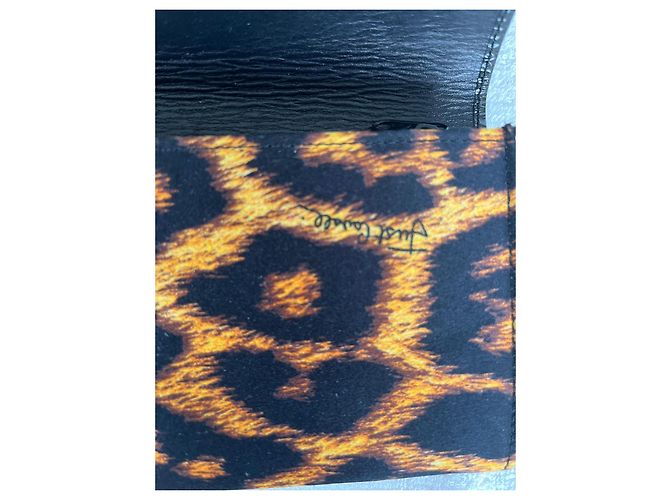 Cartera Just Cavalli cuero charol negro y estampado leopardo Estampado de leopardo - vista 5