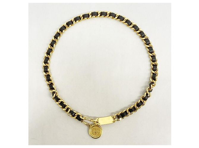 Chanel Gürtel mit schwarzer Metallkette - Ansicht 6