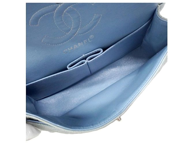 Borsa a tracolla Chanel Matelassé Blu - vista 4