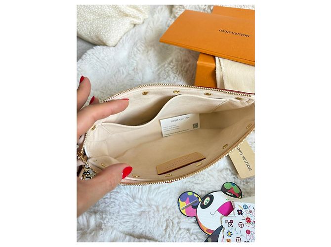 Louis Vuitton x Takashi Murakami Pochette Accessoires Multicolor Bianco Multicolore - vista 10