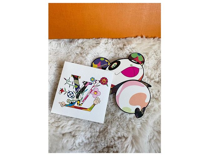 Louis Vuitton x Takashi Murakami Pochette Accessoires Multicolor Bianco Multicolore - vista 14