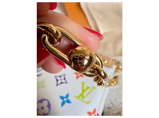 Louis Vuitton x Takashi Murakami Pochette Accessoires Multicolor Bianco Multicolore - vista 6