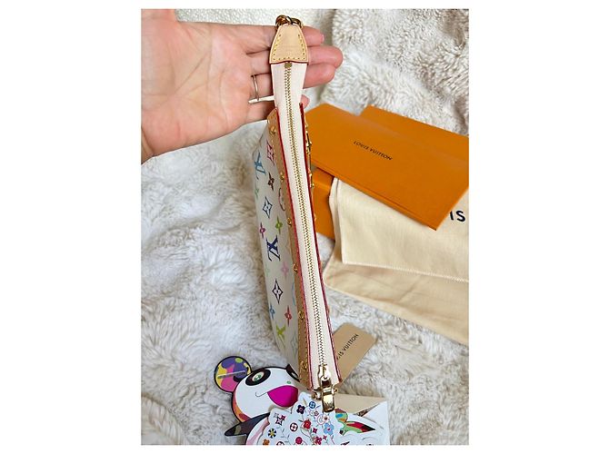 Louis Vuitton x Takashi Murakami Pochette Accessoires Multicolor Bianco Multicolore - vista 9