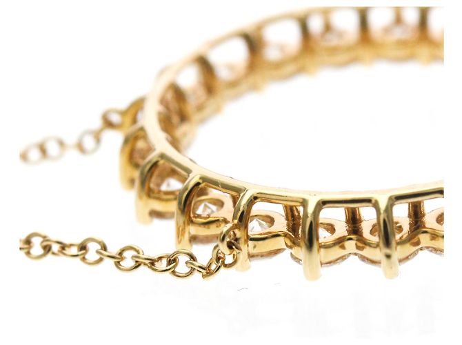 Autre Marque Collar Tiffany Open Circle con diamantes en oro rosa 18K Dorado - vista 7