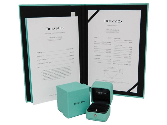 Autre Marque Tiffany Solitär-Diamantring Silber - Ansicht 11