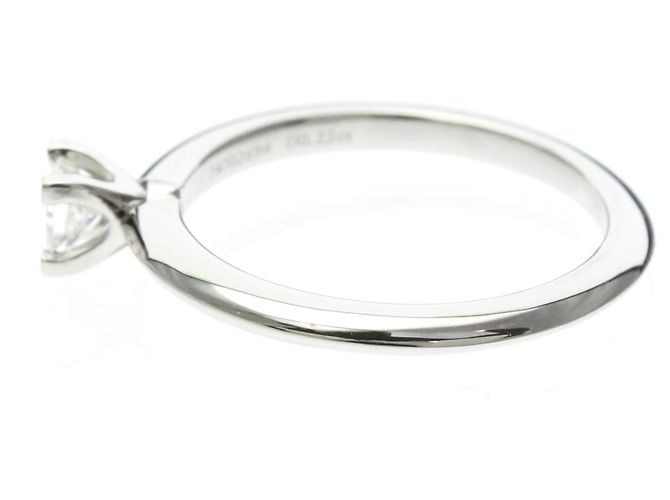 Autre Marque Tiffany Solitär-Diamantring Silber - Ansicht 2