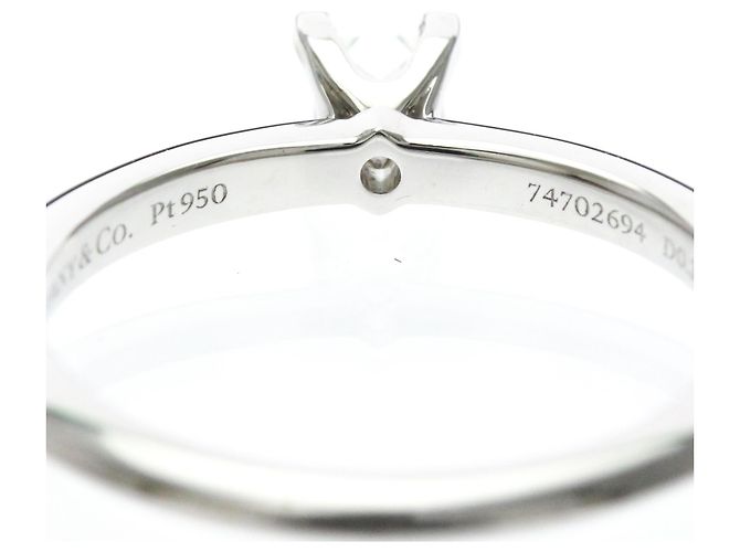 Autre Marque Tiffany Solitär-Diamantring Silber - Ansicht 8