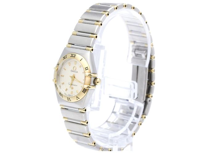 Orologio Omega Constellation da donna in acciaio e oro 18K - vista 2