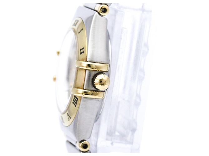 Orologio Omega Constellation da donna in acciaio e oro 18K - vista 4