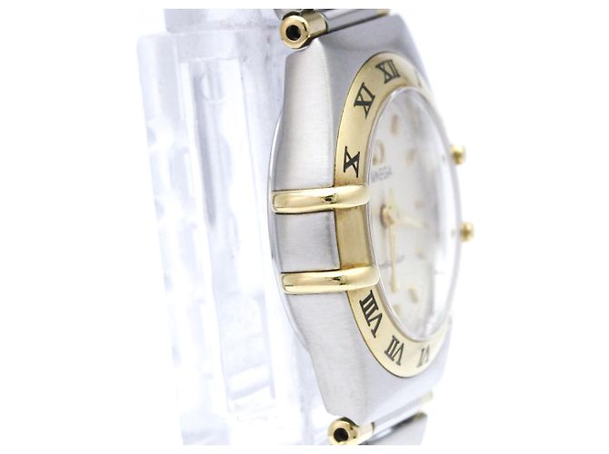 Orologio Omega Constellation da donna in acciaio e oro 18K - vista 8