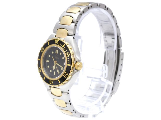 Relógio OMEGA Seamaster Professional para mulher em aço e ouro 18K - vista 2