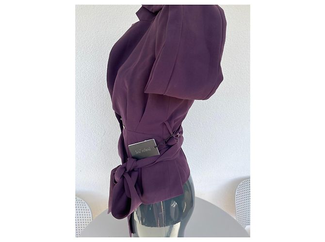 Blazer Ajustado Violeta Patrizia Pepe con Cinturón Púrpura - vista 10