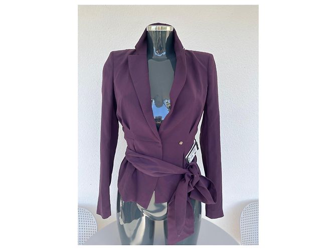 Blazer Ajustado Violeta Patrizia Pepe con Cinturón Púrpura - vista 11
