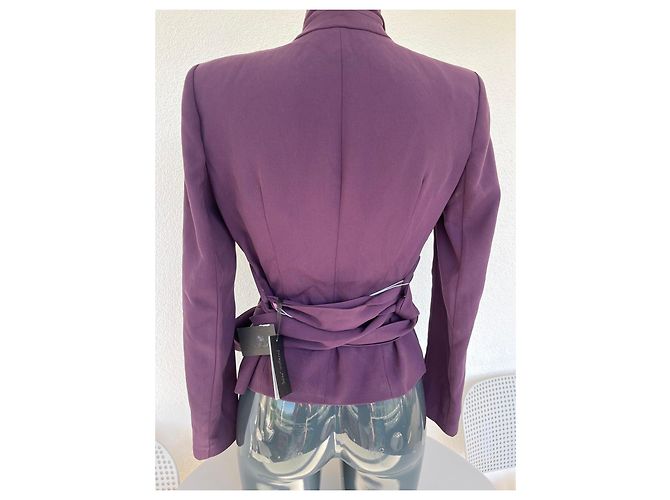 Blazer Ajustado Violeta Patrizia Pepe con Cinturón Púrpura - vista 13