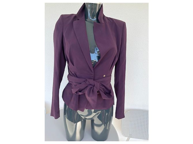 Blazer Ajustado Violeta Patrizia Pepe con Cinturón Púrpura - vista 2