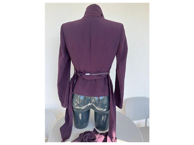 Blazer Ajustado Violeta Patrizia Pepe con Cinturón Púrpura - vista 4