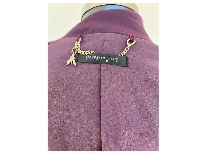 Blazer Ajustado Violeta Patrizia Pepe con Cinturón Púrpura - vista 5