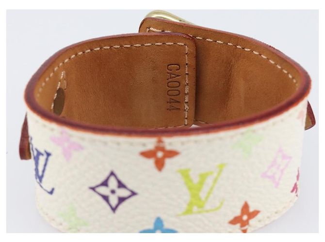 LOUIS VUITTON Bracelet Tedaforce Monogram Multicolor White M92482 LV Auth 203311 Blanc - vue 10