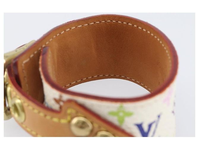 LOUIS VUITTON Bracelet Tedaforce Monogram Multicolor White M92482 LV Auth 203311 Blanc - vue 11