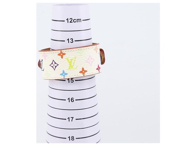 LOUIS VUITTON Bracelet Tedaforce Monogram Multicolor White M92482 LV Auth 203311 Blanc - vue 13