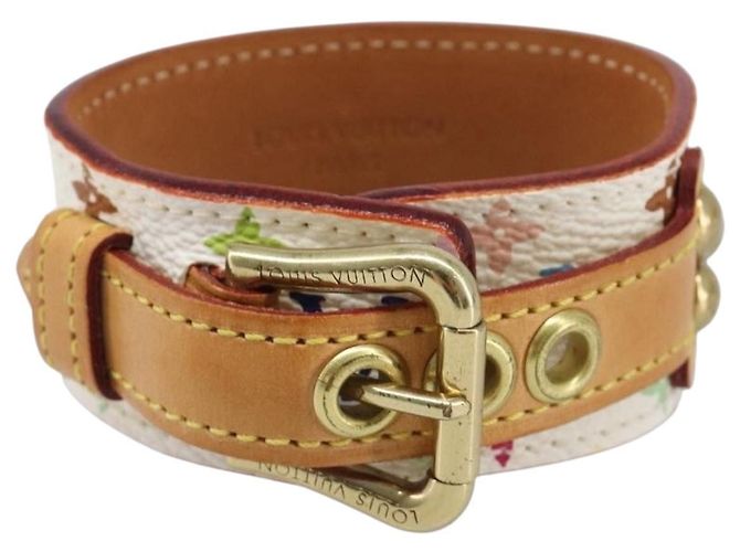 LOUIS VUITTON Bracelet Tedaforce Monogram Multicolor White M92482 LV Auth 203311 Blanc - vue 2