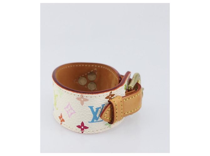 LOUIS VUITTON Bracelet Tedaforce Monogram Multicolor White M92482 LV Auth 203311 Blanc - vue 5