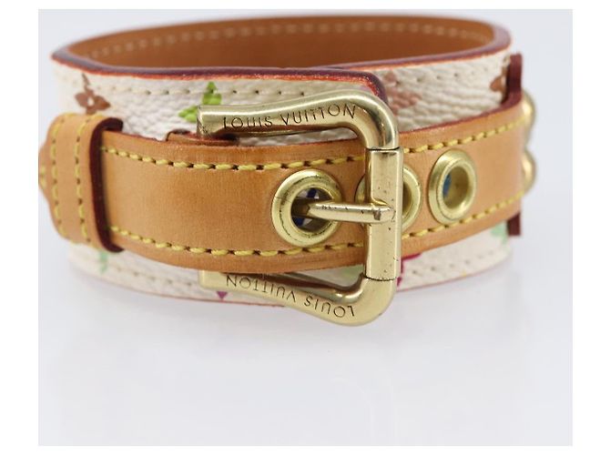 LOUIS VUITTON Bracelet Tedaforce Monogram Multicolor White M92482 LV Auth 203311 Blanc - vue 6