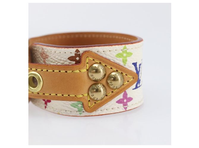 LOUIS VUITTON Bracelet Tedaforce Monogram Multicolor White M92482 LV Auth 203311 Blanc - vue 7