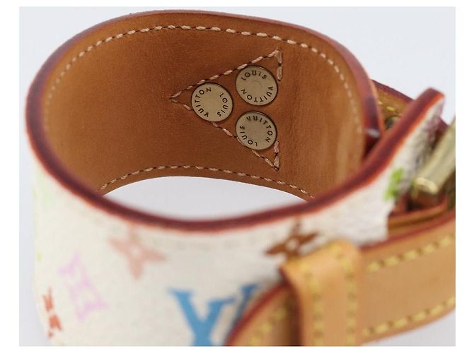 LOUIS VUITTON Bracelet Tedaforce Monogram Multicolor White M92482 LV Auth 203311 Blanc - vue 9