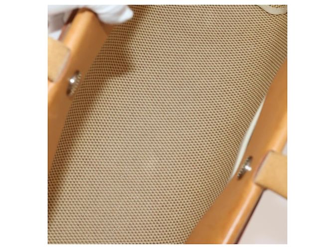 Hermès Bolso Tote HERMES Herbag Cabas GM Tower Ash Beige Silver Auth 199376A Plata - vista 10
