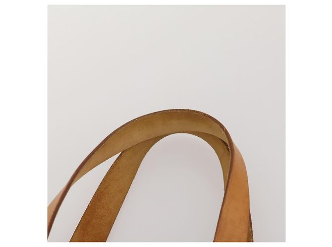 Hermès Bolso Tote HERMES Herbag Cabas GM Tower Ash Beige Silver Auth 199376A Plata - vista 8