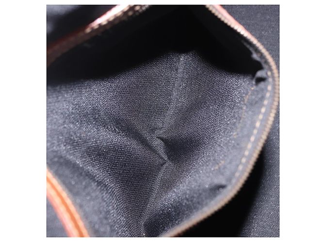 Pequin Borsa a mano FENDI Pecan Canvas PVC 2way Nero Marrone Auth ki6816V - vista 24