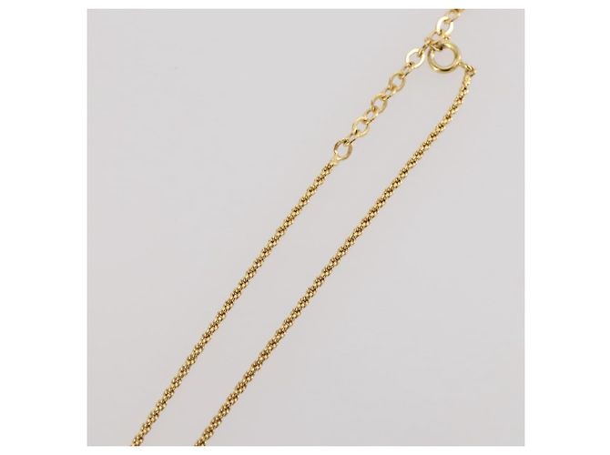 Collar Christian Dior Strass metal Gold Tone Auth 203860 - vista 12