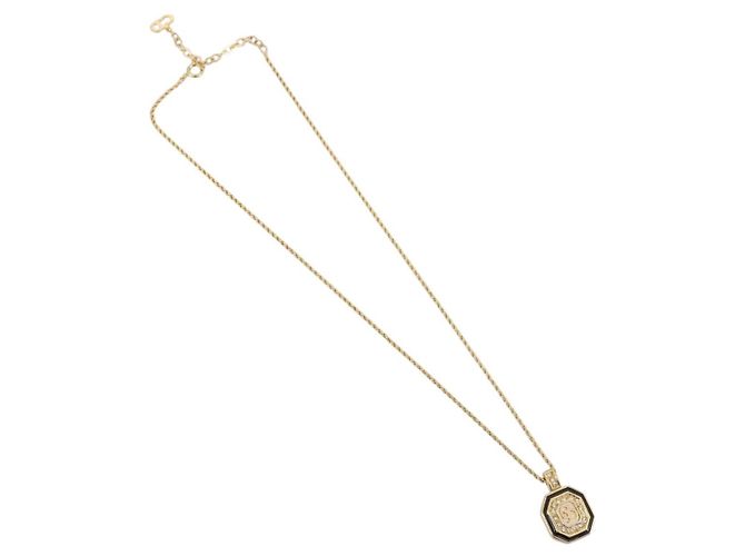 Collar Christian Dior Strass metal Gold Tone Auth 203860 - vista 2
