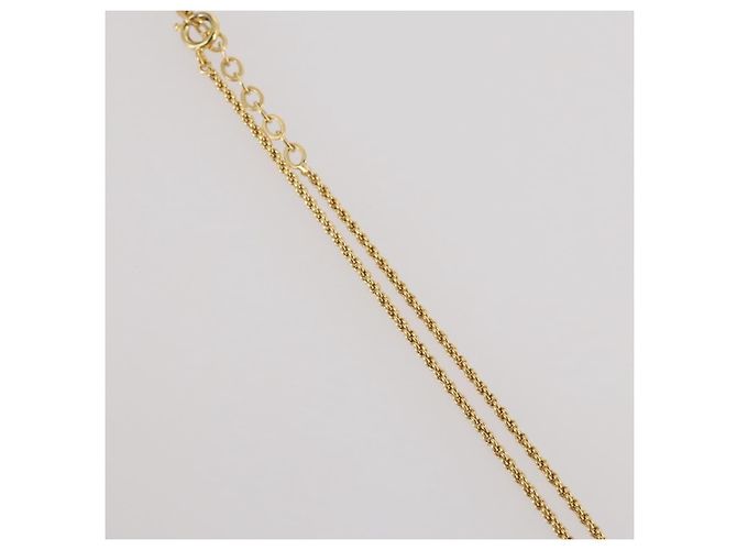Collar Christian Dior Strass metal Gold Tone Auth 203860 - vista 6