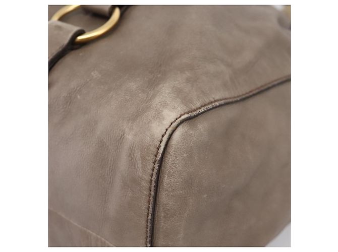 Borsa Tote Miu Miu Vitter Lux 2way Beige Gold Auth 204047A D'oro - vista 16