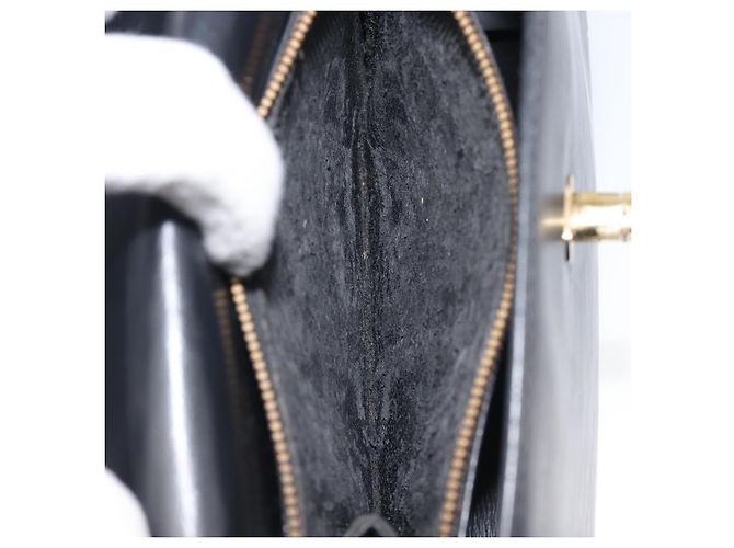Borsa a mano LOUIS VUITTON Epi Malesherbes Black M52372 LV Auth BA15558 Nero - vista 11