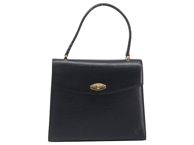 Borsa a mano LOUIS VUITTON Epi Malesherbes Black M52372 LV Auth BA15558 Nero - vista 13