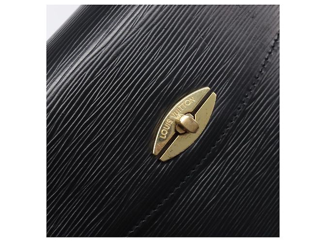 Borsa a mano LOUIS VUITTON Epi Malesherbes Black M52372 LV Auth BA15558 Nero - vista 21