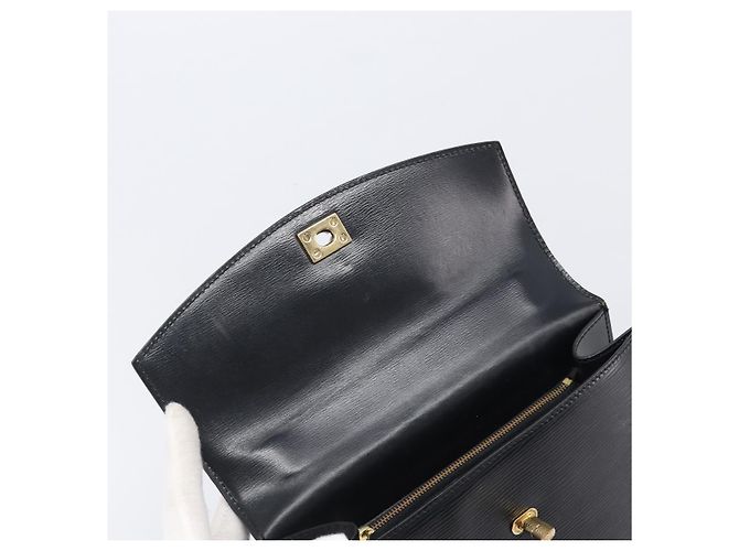 Borsa a mano LOUIS VUITTON Epi Malesherbes Black M52372 LV Auth BA15558 Nero - vista 22