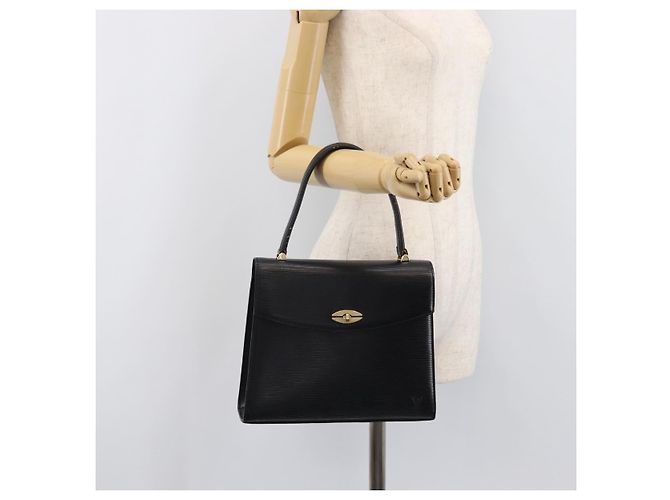 Borsa a mano LOUIS VUITTON Epi Malesherbes Black M52372 LV Auth BA15558 Nero - vista 28