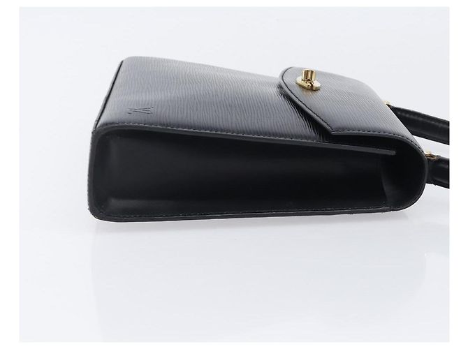 Borsa a mano LOUIS VUITTON Epi Malesherbes Black M52372 LV Auth BA15558 Nero - vista 3