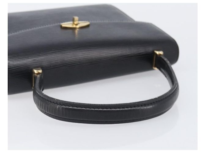Borsa a mano LOUIS VUITTON Epi Malesherbes Black M52372 LV Auth BA15558 Nero - vista 6